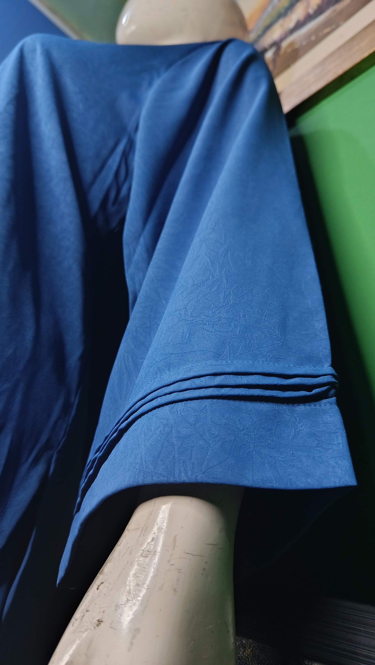 Elegant Mid Blue Twill Co-ordSet for Women – Premium Cordset | Ameeri Fabric .