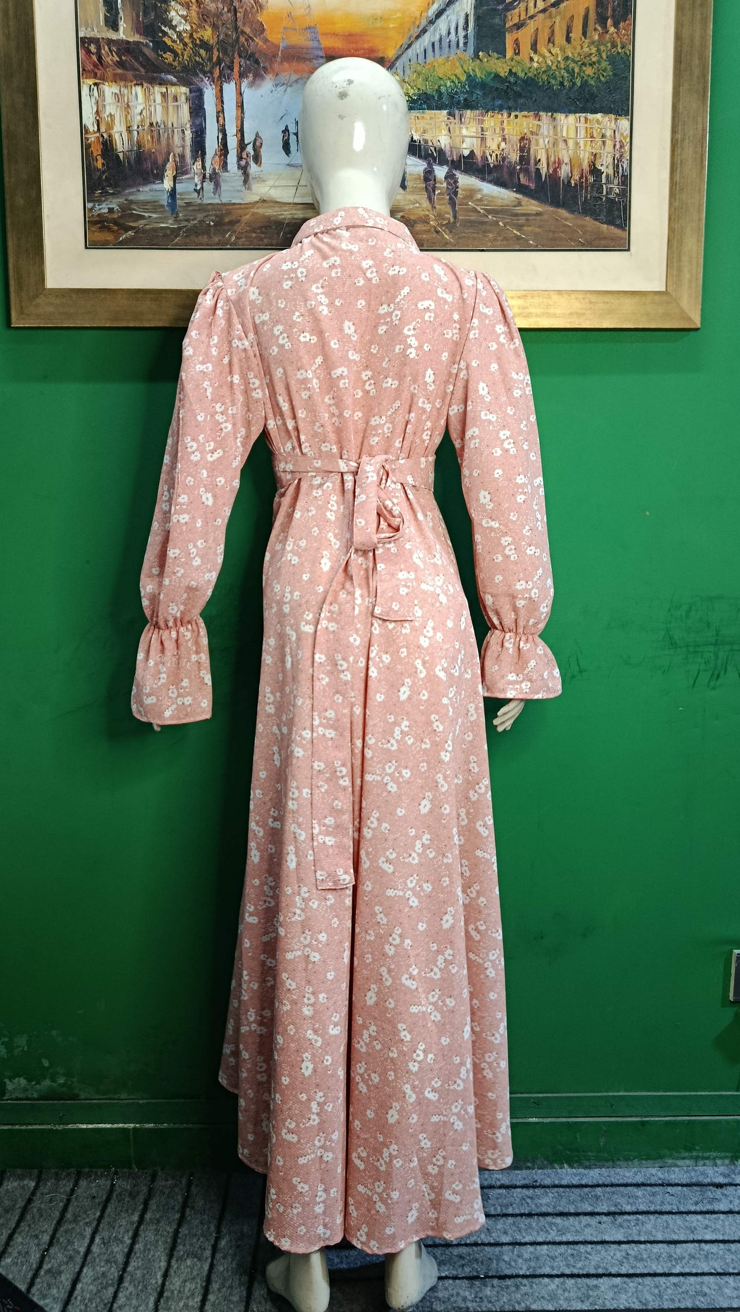 Pink Floral Maxi Dress Pakistan – Soft Georgette Fabric | Ameeri Fabric