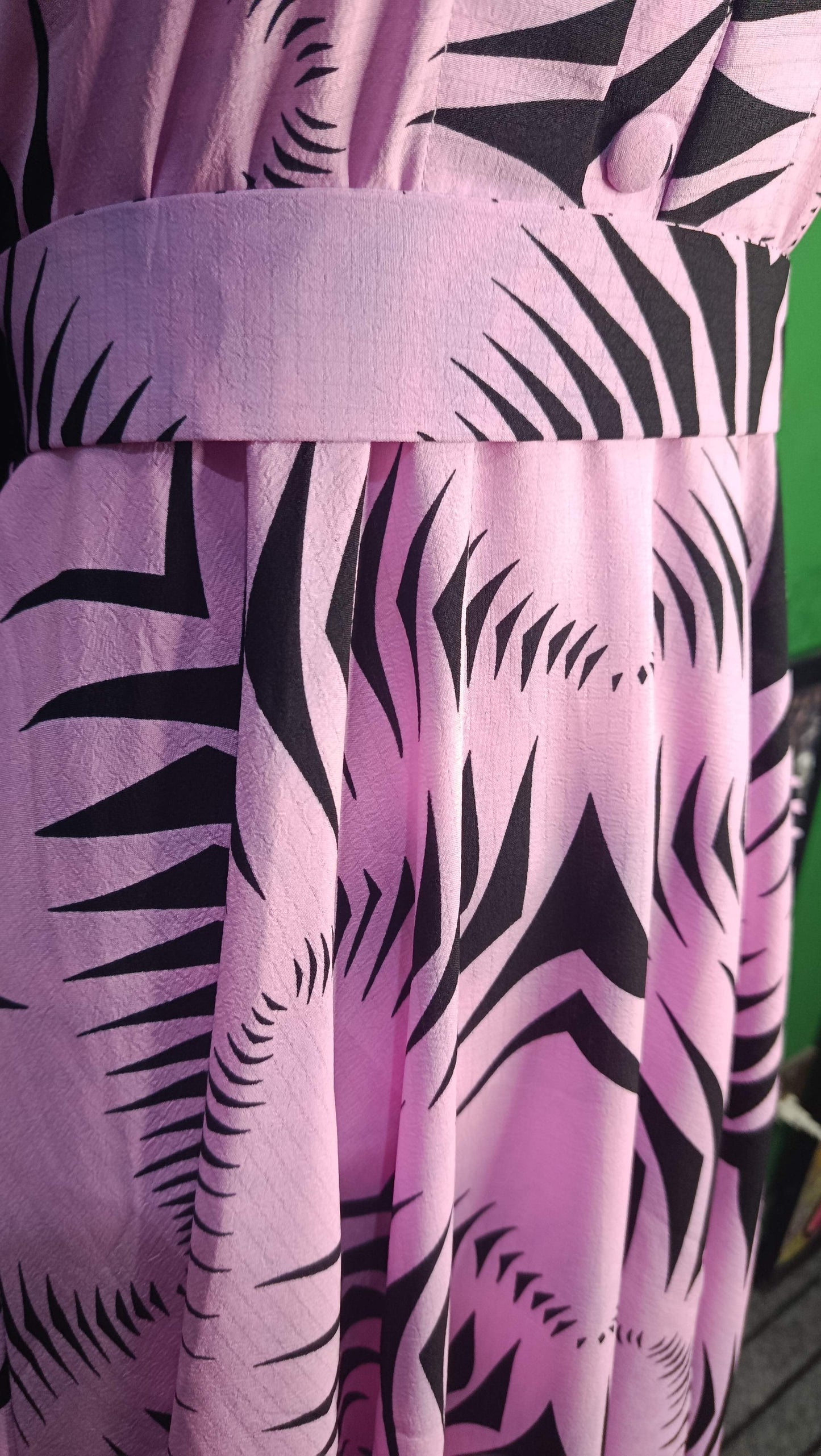 Pink black Maxi Dress Pakistan – Soft Georgette Fabric | Ameeri Fabric