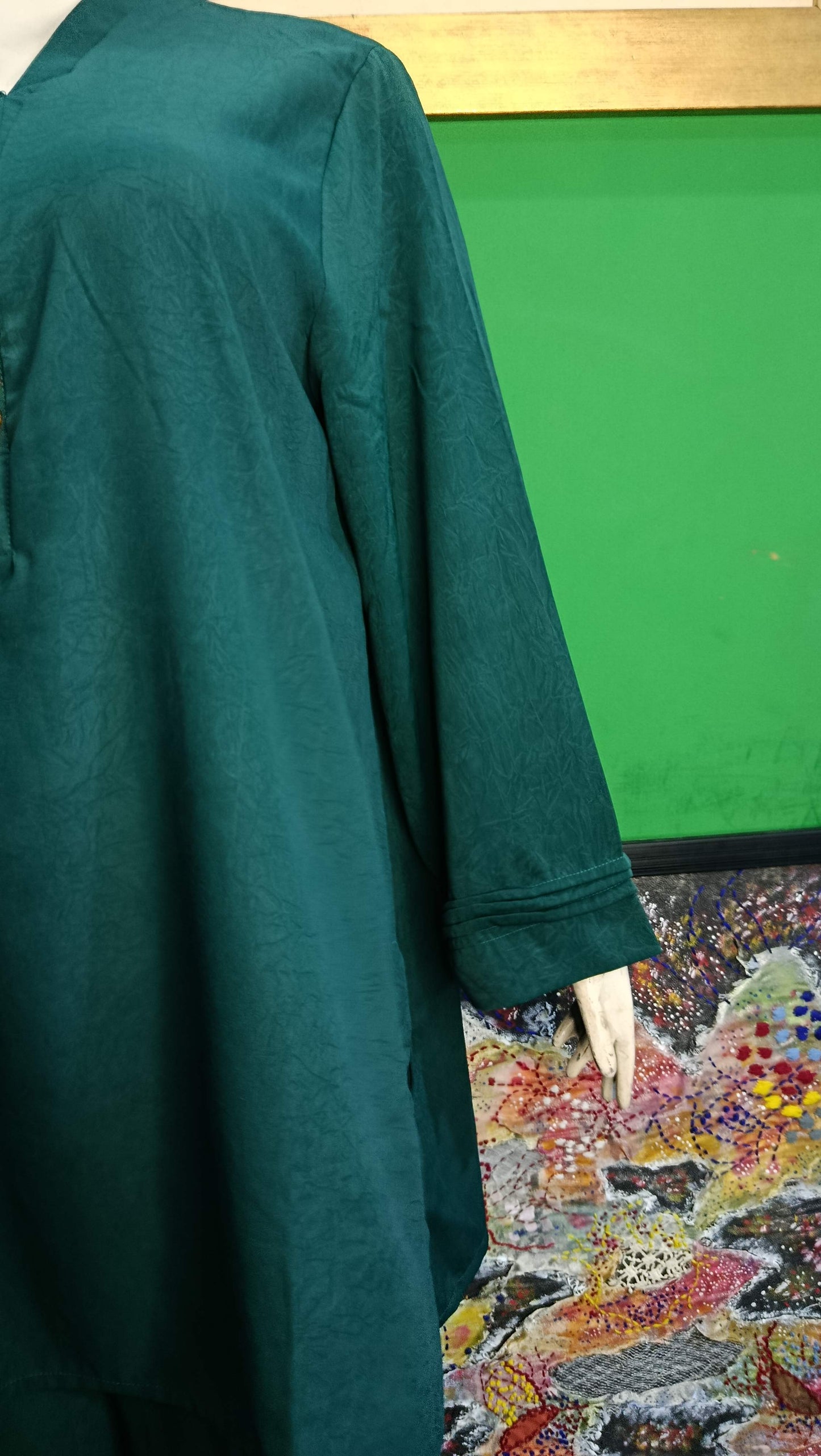 Elegant Deep Sea Green  Twill Co-ordSet for Women – Premium Cordset | Ameeri Fabric .