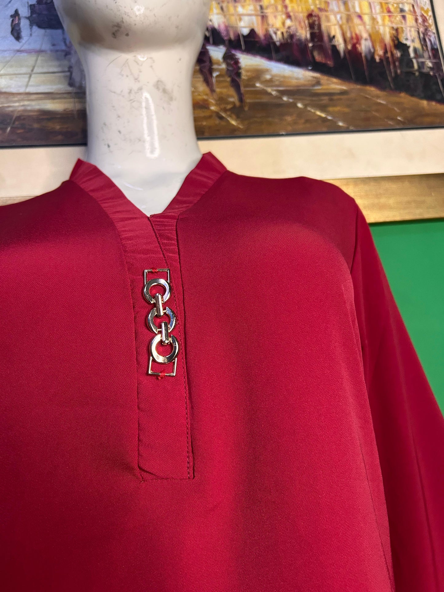 Elegant Reddish Mahroon texture Twill Co-ordSet for Women – Premium Cordset | Ameeri Fabric .