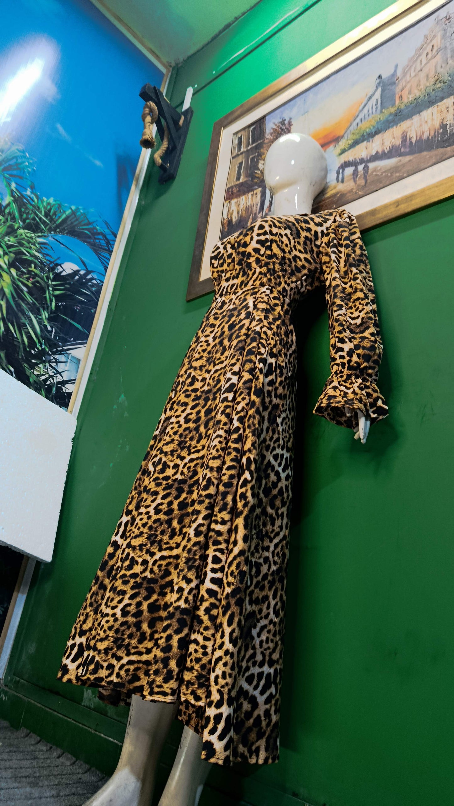 Leopard Print Maxi Dress – Stylish & Trendy Women Wear