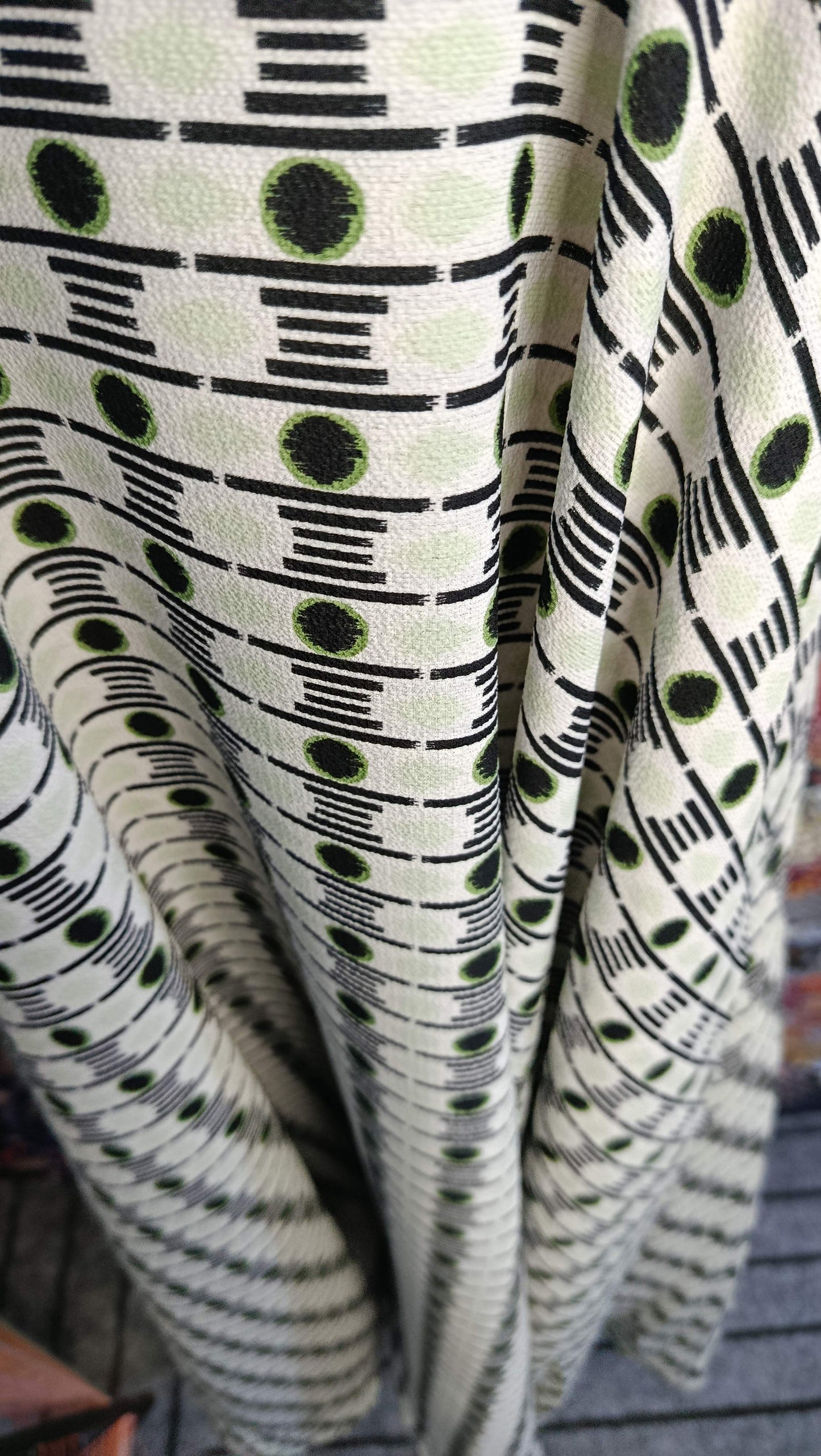 White black Dots Maxi Dress Pakistan – Soft Georgette Fabric | Ameeri Fabric