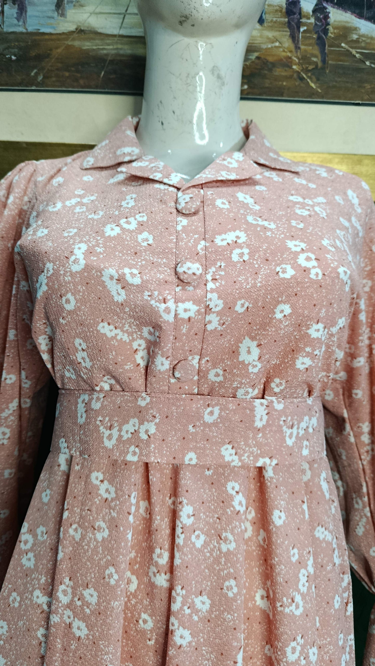 Pink Floral Maxi Dress Pakistan – Soft Georgette Fabric | Ameeri Fabric