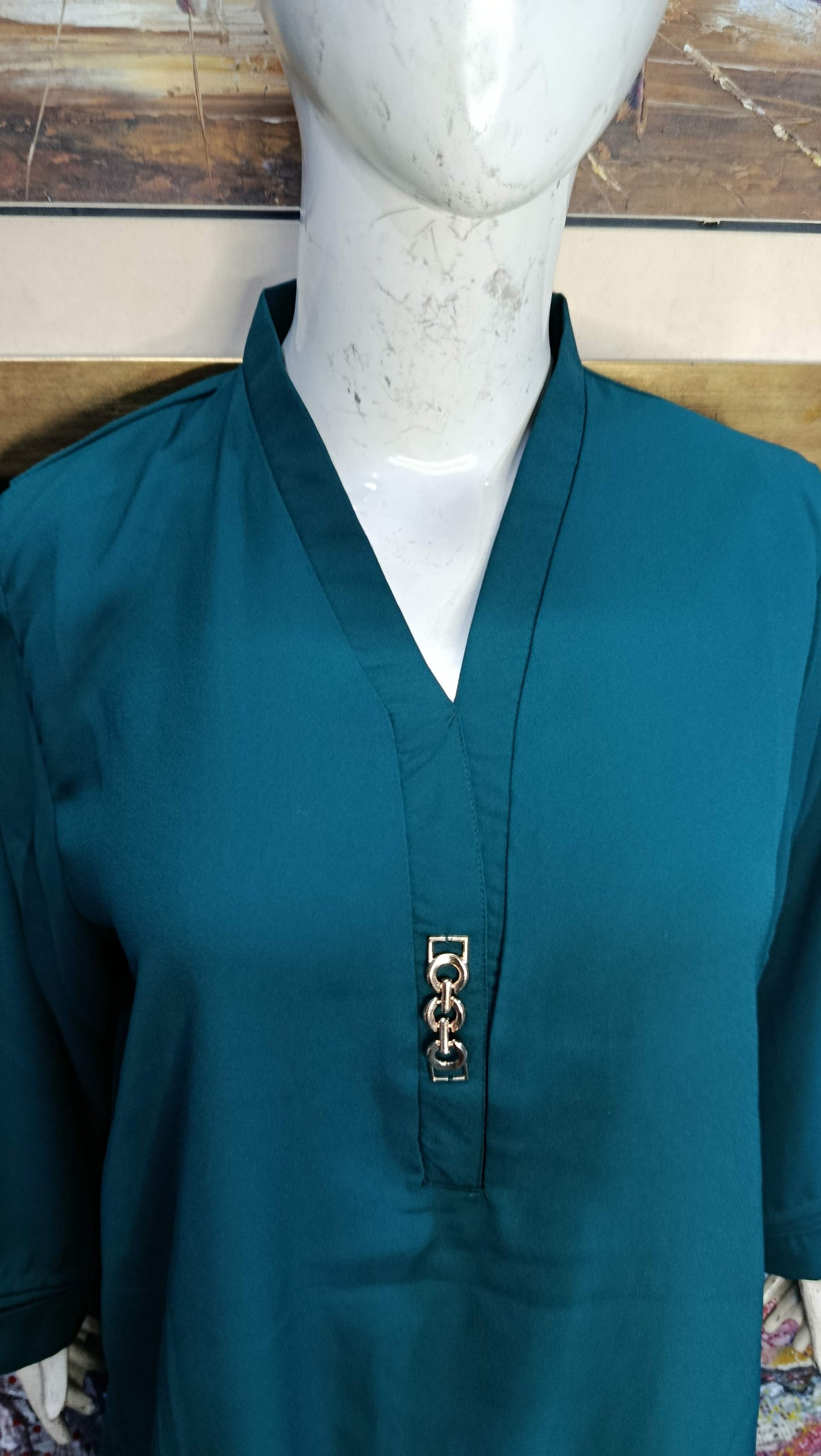 Elegant Deep sea Green textured Twill Co-ordSet for Women – Premium Cordset | Ameeri Fabric .