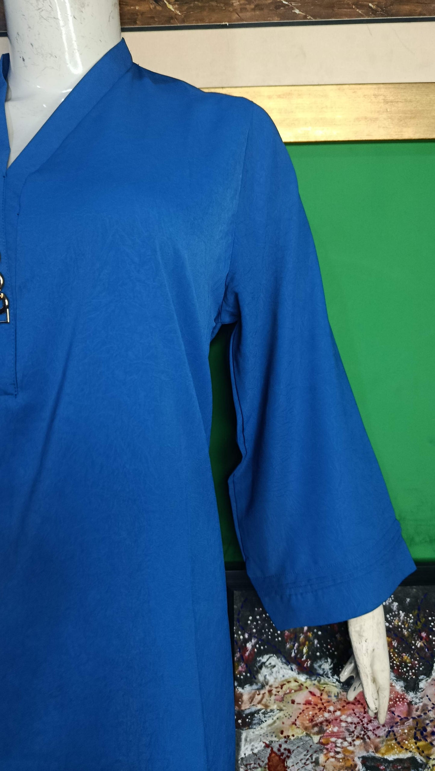 Elegant Mid Blue Twill Co-ordSet for Women – Premium Cordset | Ameeri Fabric .