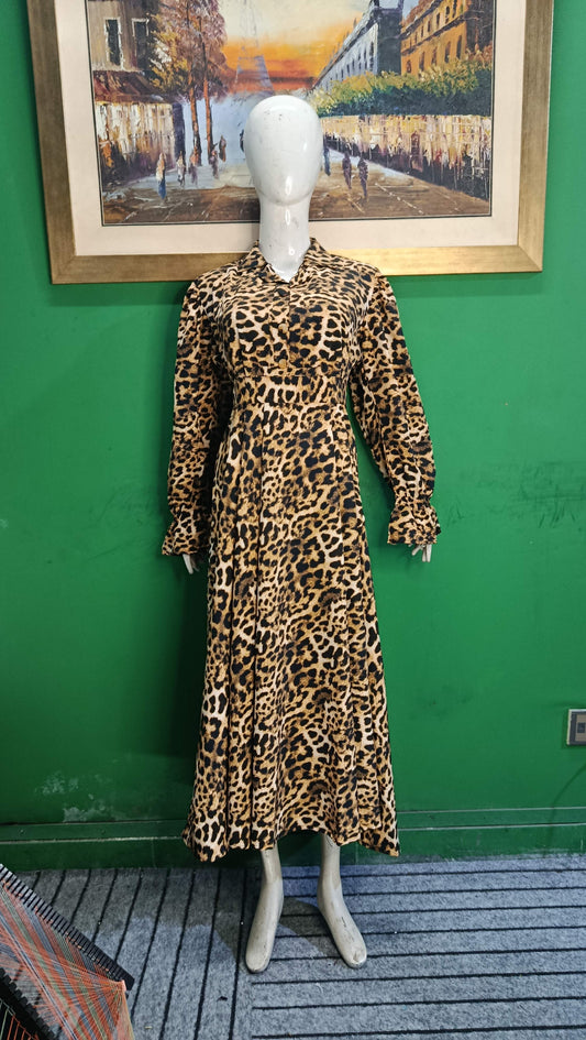Leopard Print Maxi Dress – Stylish & Trendy Women Wear