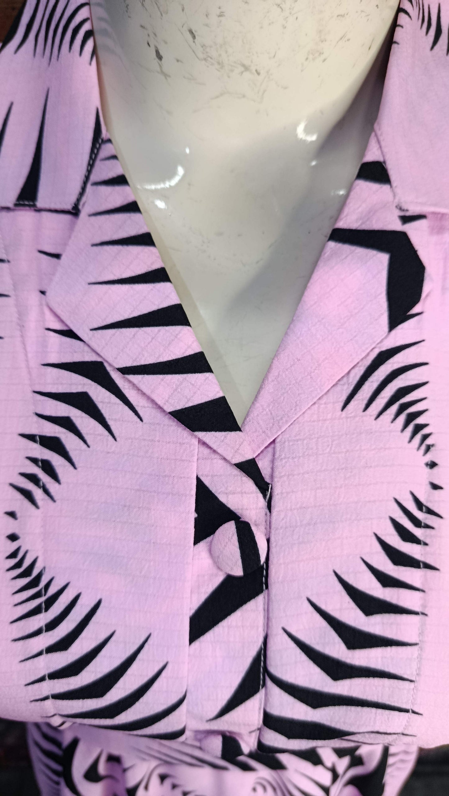 Pink black Maxi Dress Pakistan – Soft Georgette Fabric | Ameeri Fabric