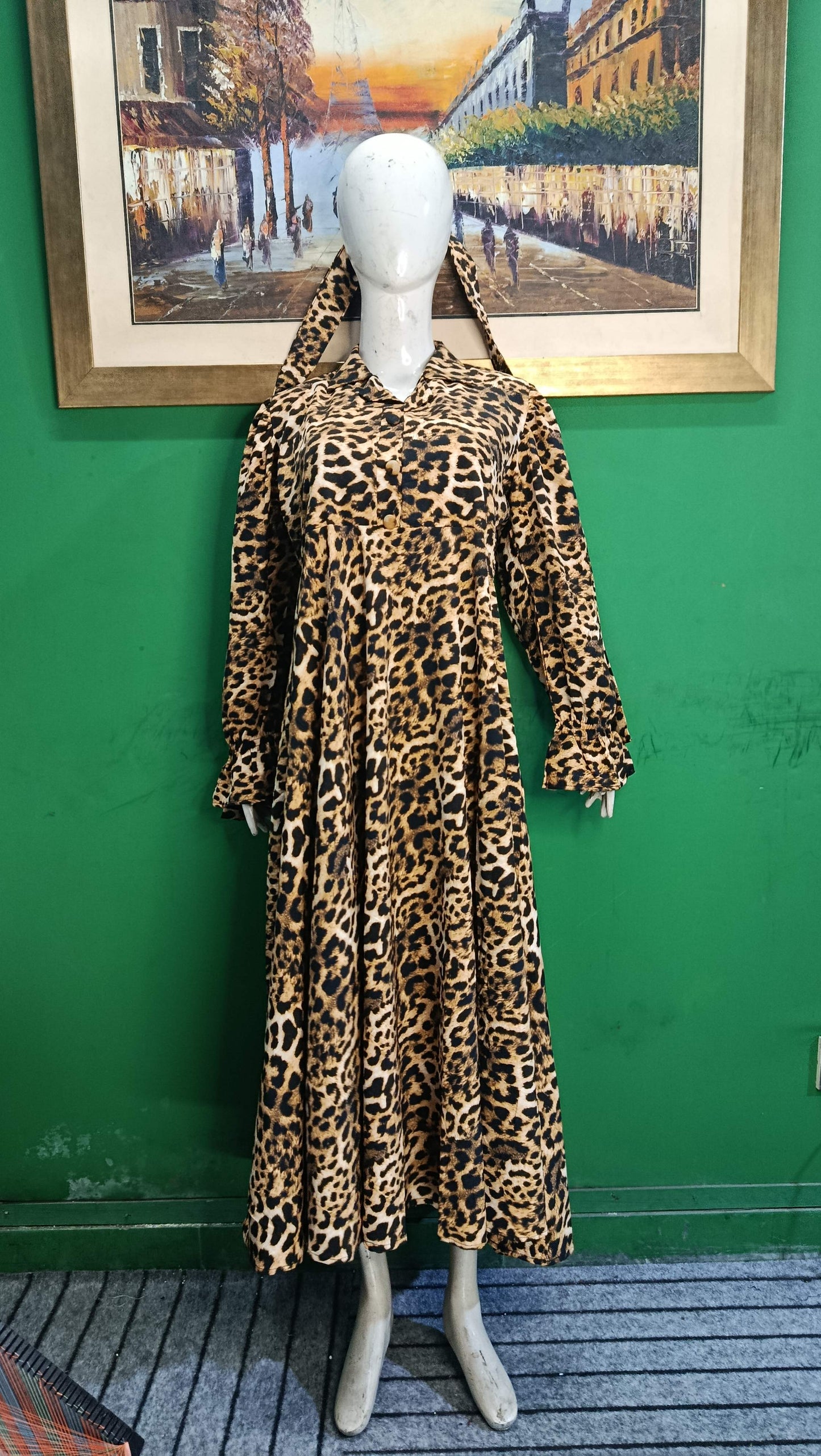 Leopard Print Maxi Dress – Stylish & Trendy Women Wear