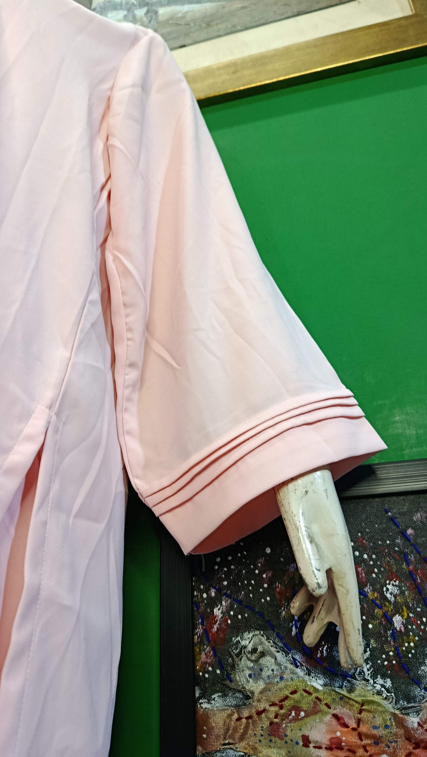 Elegant Baby Pink texture Twill Co-ordSet for Women – Premium Cordset | Ameeri Fabric .