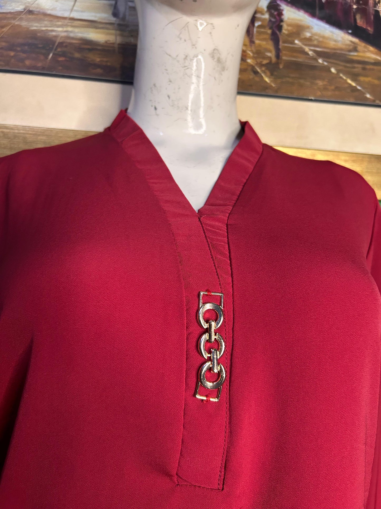 Elegant Reddish Mahroon texture Twill Co-ordSet for Women – Premium Cordset | Ameeri Fabric .