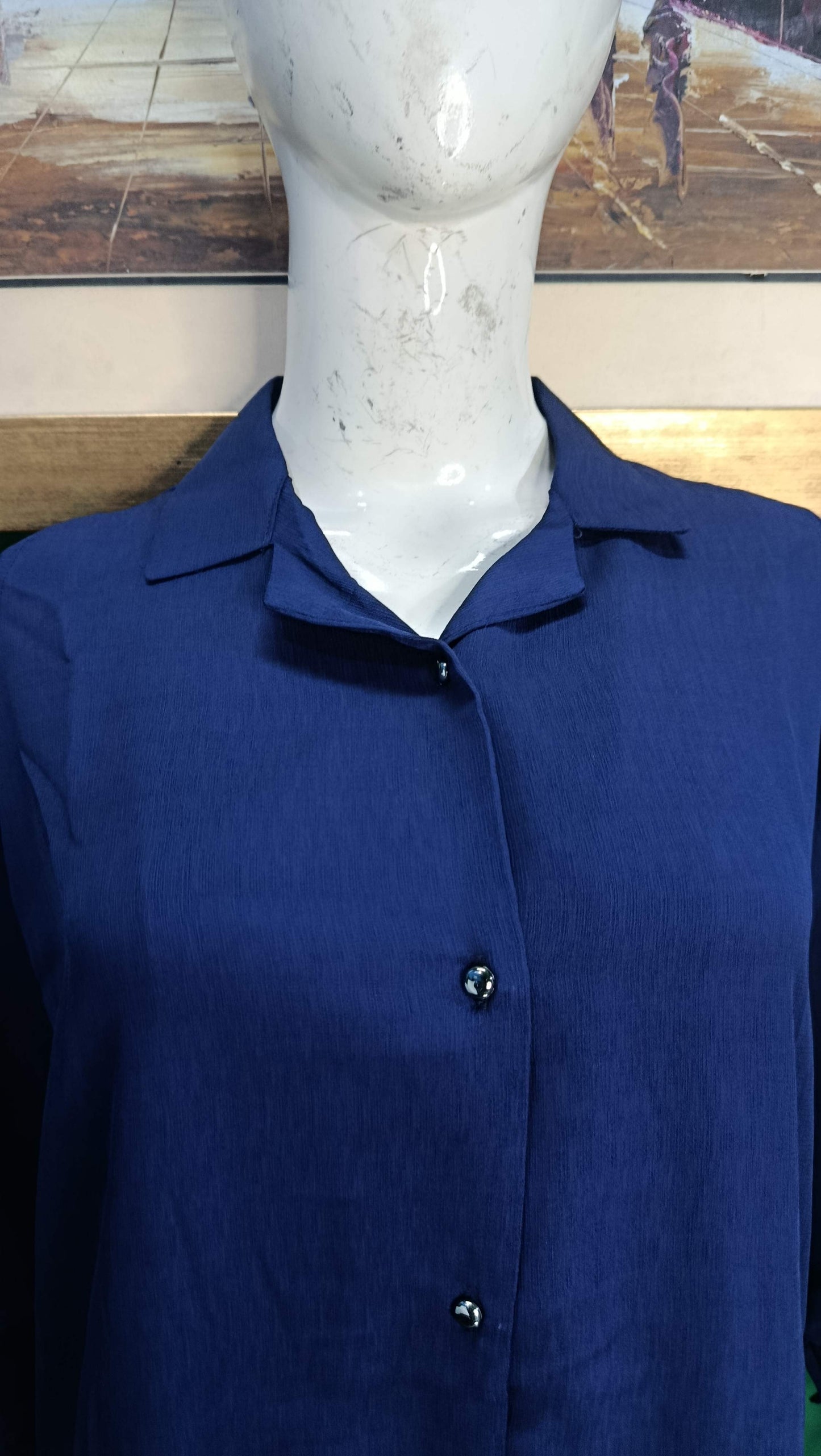 Elegant Tealish Blue Button-Down Zoomi Co-ordSet for Women – Premium Cordset | Ameeri Fabric .