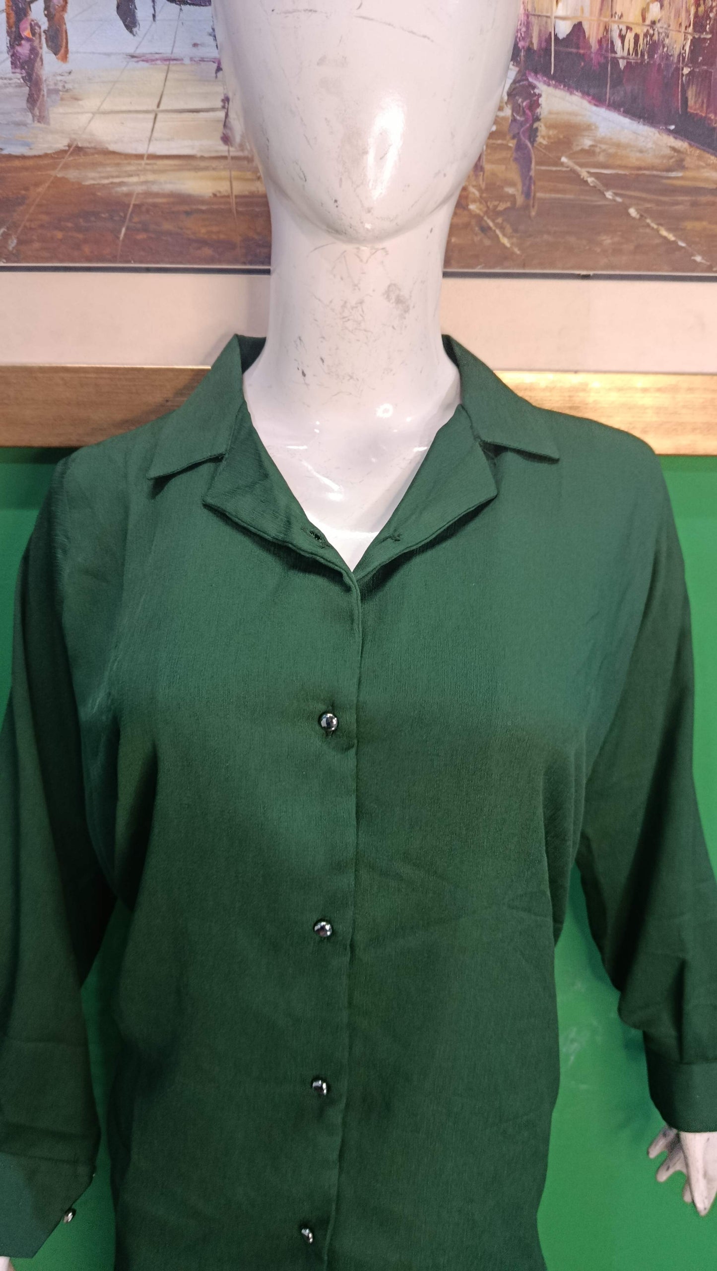 Elegant Tealish Green Button-Down Zoomi Co-ordSet for Women – Premium Cordset | Ameeri Fabric .